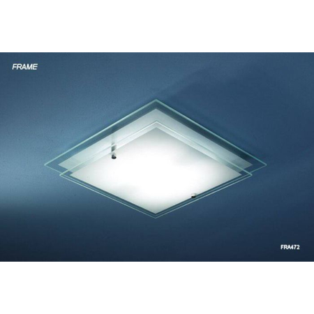 Lampa tavan frame flush square halogen 2 sheets