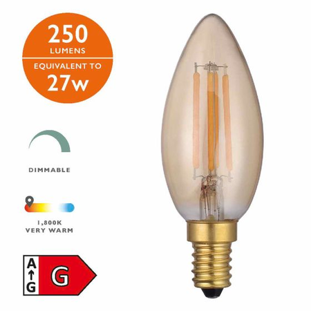 Sursa de iluminat (Pack of 5) LED Candle Light Bulb (Lamp) SES/E14 4W 250LM