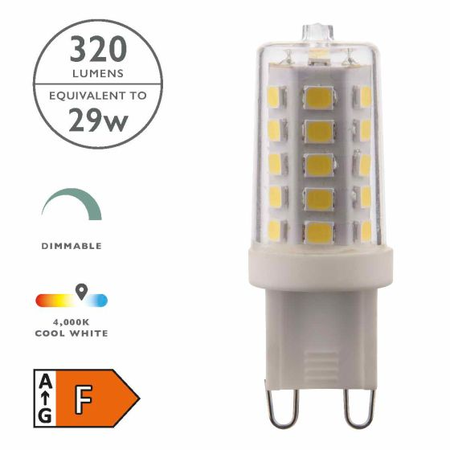 Sursa de iluminat (Pack of 10) LED G9 Light Bulb (Lamp) 3.5W 350LM 4000K