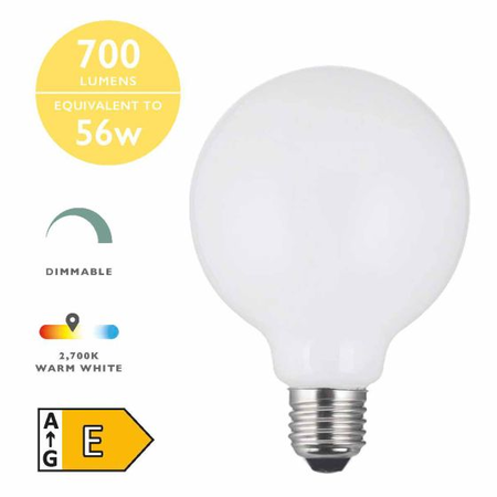 Sursa de iluminat (pack of 5) led globe light bulb (lamp) es/e27 6w 700lm