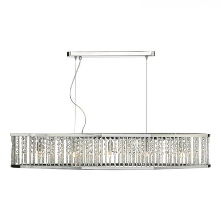 Lampa suspendata nantes 5 light bar pendant polished chrome aluminium