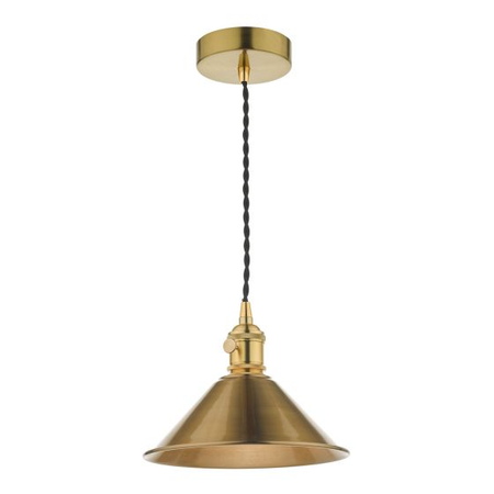 Lampa suspendata Hadano Pendant Natural Brass With Aged Brass Shade