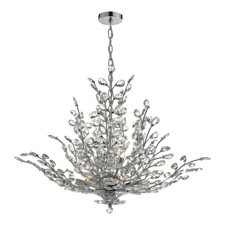 Lampa suspendata Cordelia 9 Light Pendant Polished Chrome & Crystal