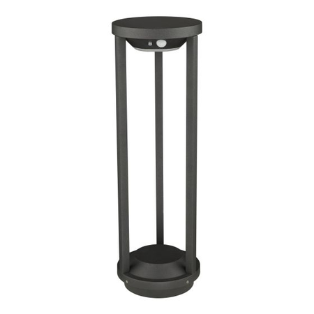 Pitic Vox Outdoor Post Matt Grey Solar Powered With PIR Sensor IP65 LED