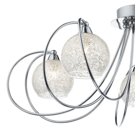 Plafoniera Rafferty 5 Light Semi Flush Polished Chrome