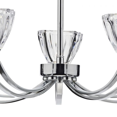 Plafoniera vito 5 light semi flush polished chrome