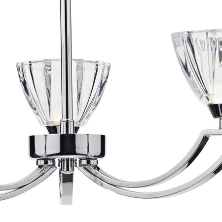 Plafoniera vito 3 light semi flush polished chrome