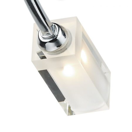 Plafoniera Morgan 3 Light Semi Flush Polished Chrome