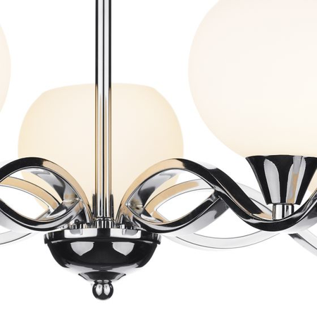 Plafoniera Aruba 5 Light Semi Flush Polished Chrome