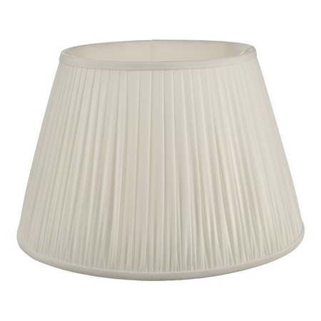 Abajur Ulyana Ivory Faux Silk Pleated Shade 45cm