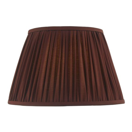 Abajur Ulyana Burgundy Faux Silk Pleated Shade 40cm