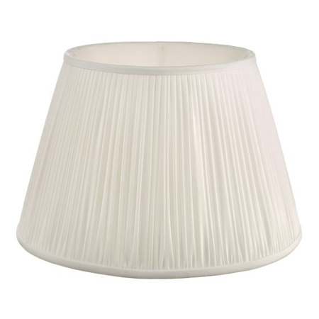 Abajur Ulyana Ivory Faux Silk Pleated Shade 40cm