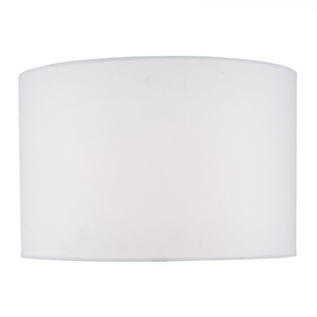 Abajur Zachary White Linen Drum Shade 43cm