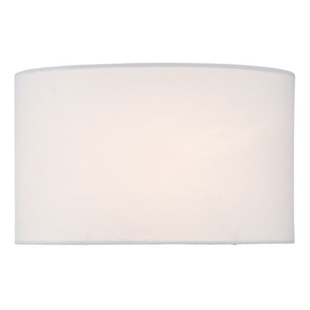 Abajur Zachary White Linen Oval Shade 40cm