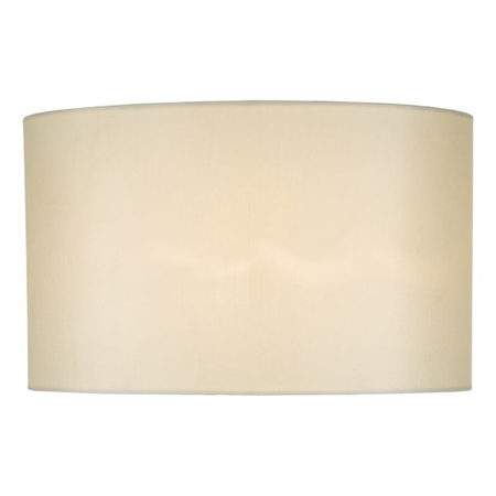 Abajur Syracuse White Faux Silk Oval Shade 40cm