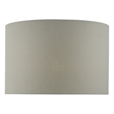 Abajur cassandra grey cotton drum shade 40cm