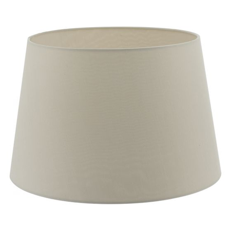 Abajur Cezanne Taupe Faux Silk Tapered Drum Shade 45cm