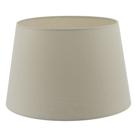 Abajur Cezanne Taupe Faux Silk Tapered Drum Shade 40cm