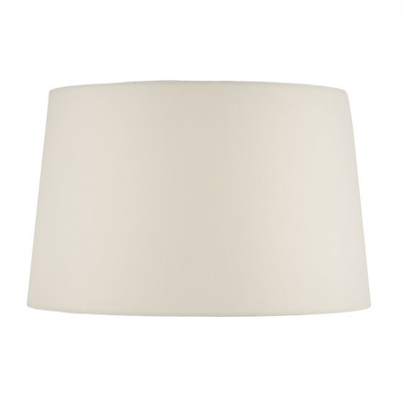 Abajur Iffley Cream Faux Silk Tapered Drum Shade 36cm