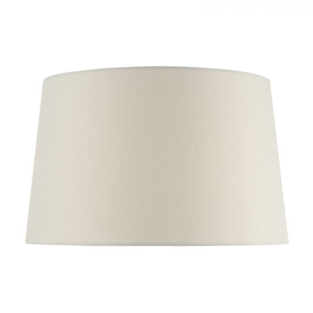 Abajur Iffley Ivory Faux Silk Tapered Drum Shade 36cm