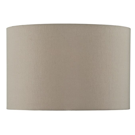 Abajur S1120 Taupe Faux Silk Drum Shade 39cm