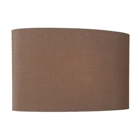 Abajur Oporto Brown Cotton Oval Shade 31cm