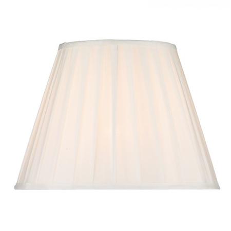 Abajur siam white cotton tapered drum shade 35cm