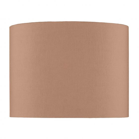 Abajur Madrid Taupe Faux Silk Drum Shade 31cm