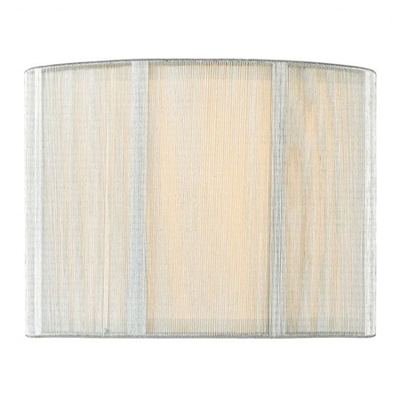 Abajur Elsa Silver String Cotton Drum Shade 25cm