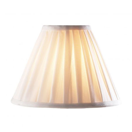 Abajur beau cream faux silk tapered drum shade 21cm