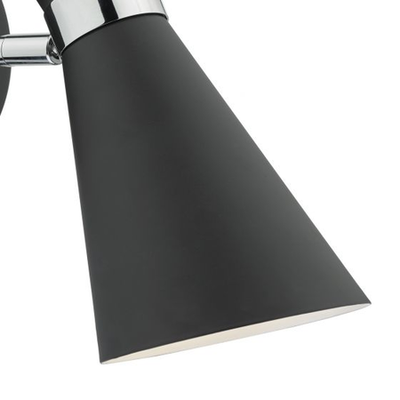 Corp de iluminat tip spot Ashworth Single Wall Spotlight Matt Black Polished Chrome