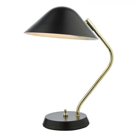 Veioza Erna Task Table Lamp Polished Brass Satin Black