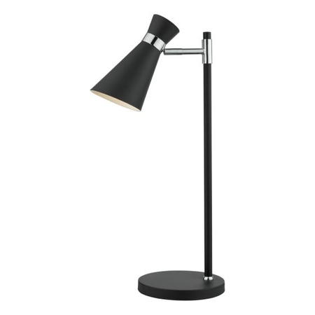 Veioza Ashworth Table Lamp Matt Black & Polished Chrome