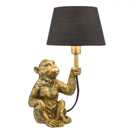 Veioza Zira Monkey Table Lamp Gold With Shade