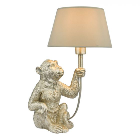 Veioza Zira Monkey Table Lamp Silver With Shade