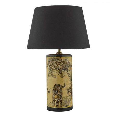 Veioza Eliza Table Lamp Leopard Motif In Gold Base Only