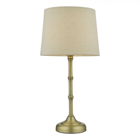 Veioza Cane Table Lamp Antique Brass With Shade