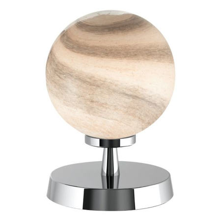 Veioza Esben Touch Table Lamp Polished Chrome With Planet Glass