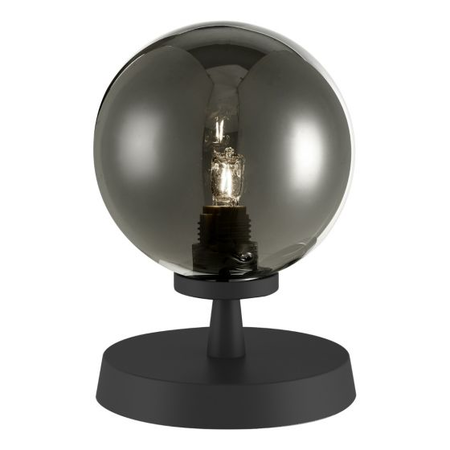 Veioza Esben Touch Table Lamp Matt Black With Smoked Glass