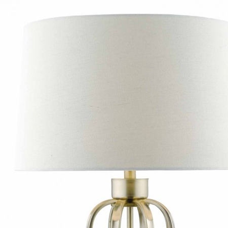 Veioza Lucie Table Lamp Satin Brass With Shade