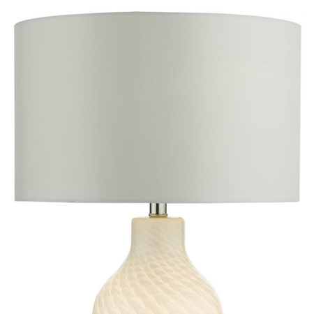 Veioza Cibana Table Lamp Dual Source White Glass With Shade