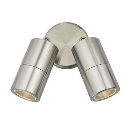 Aplica ortega outdoor 2 light wall spotlight aluminium ip65