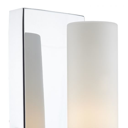 Aplica Adagio Bathroom Wall Light Polished Chrome Glass IP44