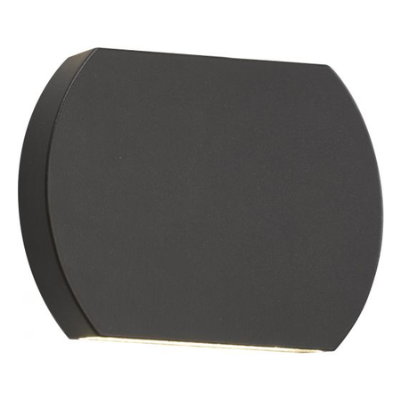 Aplica vulcan outdoor wall light dark grey ip44 led