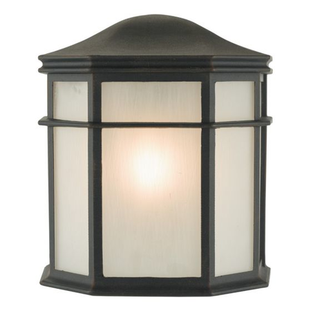 Aplica dulbecco outdoor wall light black opal acrylic ip44