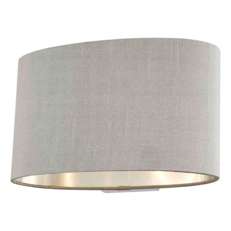 Aplica melody wall light with oval grey shade