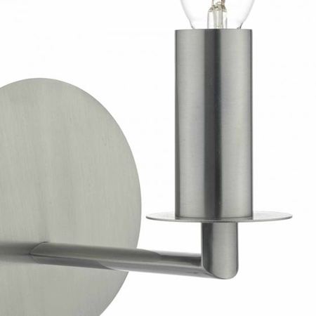 Aplica Tyler Wall Light Satin Nickel Fitting Only