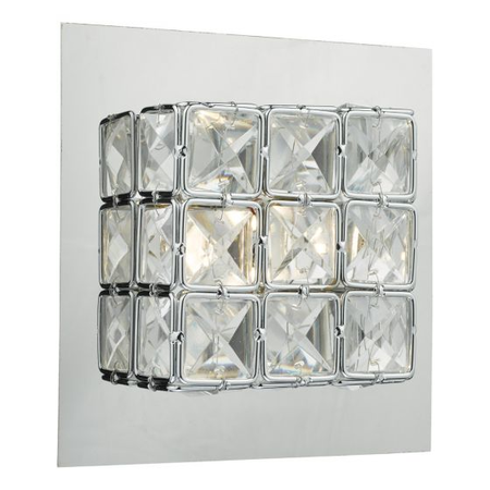 Aplica imogen wall light polished chrome glass led