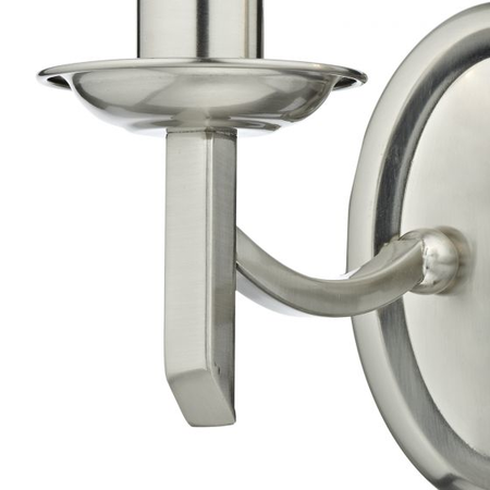 Aplica Ambassador Double Wall Bracket Satin Chrome