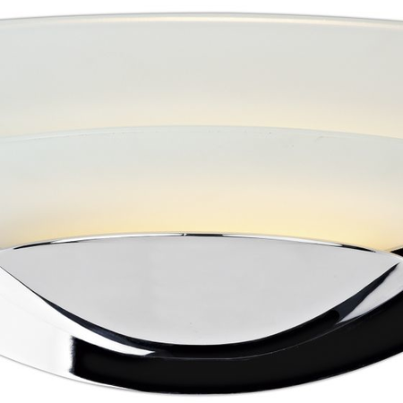 Lampa iluminat perete Una Glass 2 Disc Wall Bracket Chrome